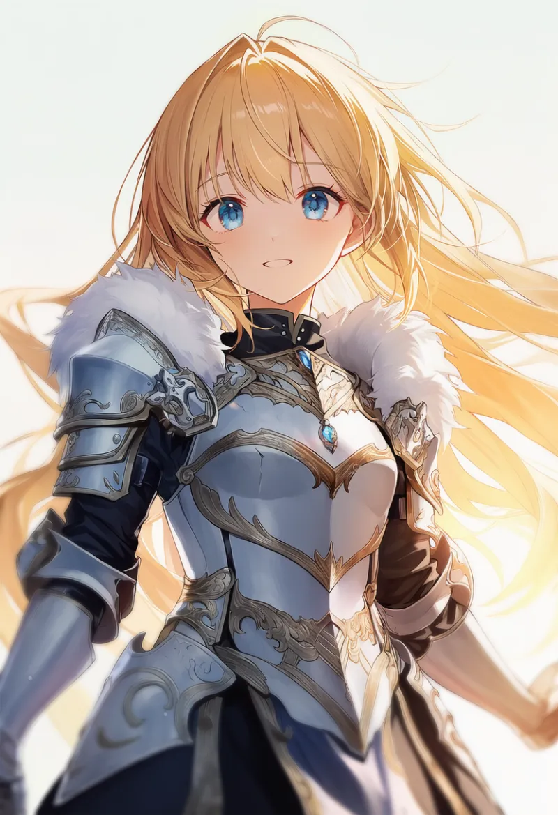 毛皮縁取りの鎧のAIイラスト｜プロンプト紹介