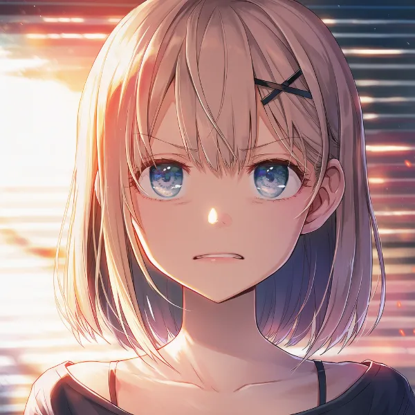 大きな失敗後の悔しさの表情プロンプト(furious, scowl, glaring)|AIイラスト