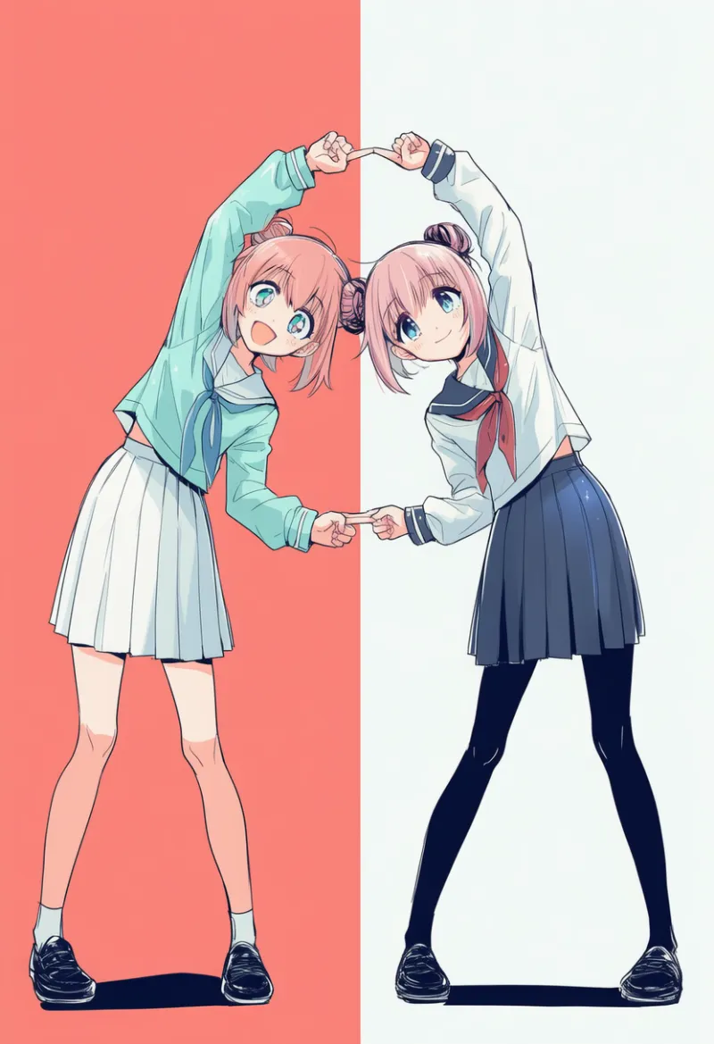 フュージョンダンスのAIイラストとプロンプト紹介