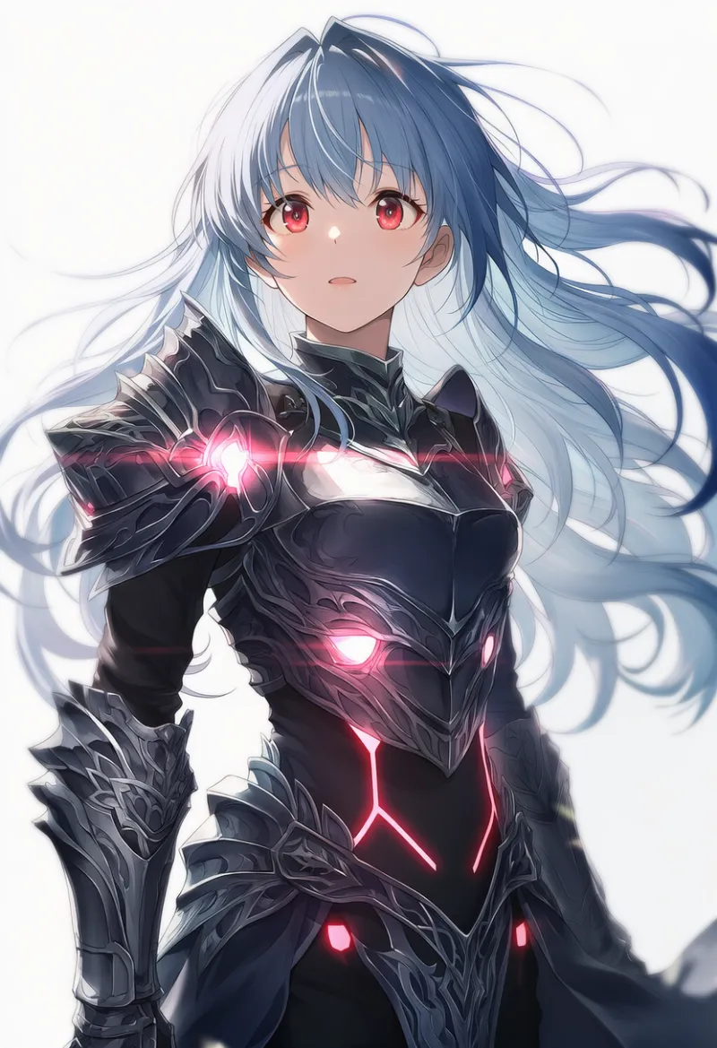 光る鎧のAIイラスト｜プロンプト紹介