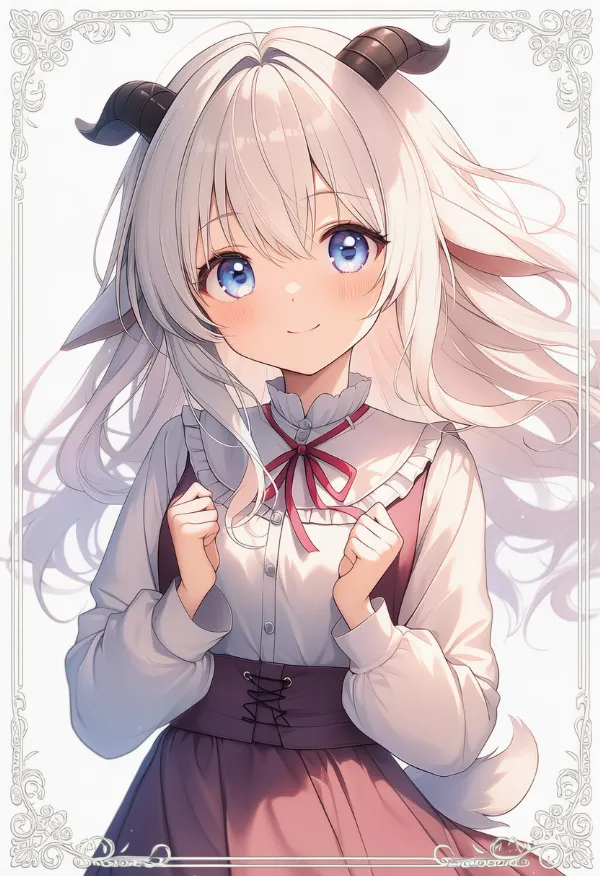 山羊の擬人化のAIイラスト|プロンプト紹介