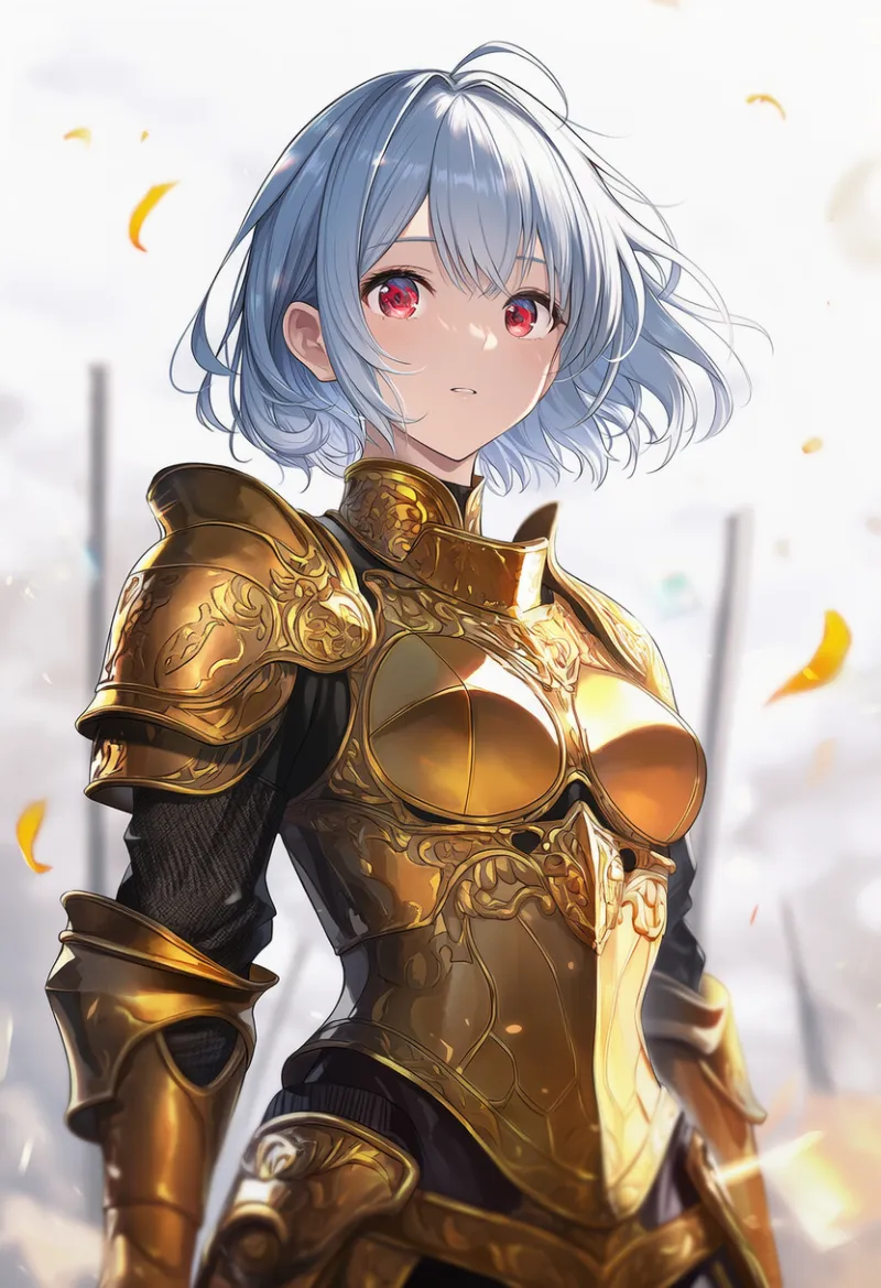 金の鎧のAIイラスト｜プロンプト紹介