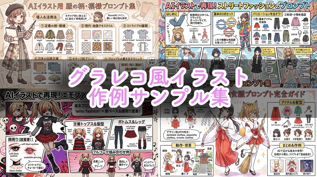 Nano Bananaで生成したグラフィックレコーディング風イラストのサンプル集(本ウェブサイト記事の紹介用)