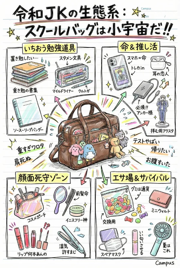 キャンパスノートに汚い字で落書き|Nano Banana用グラフィックレコーディングのプロンプト