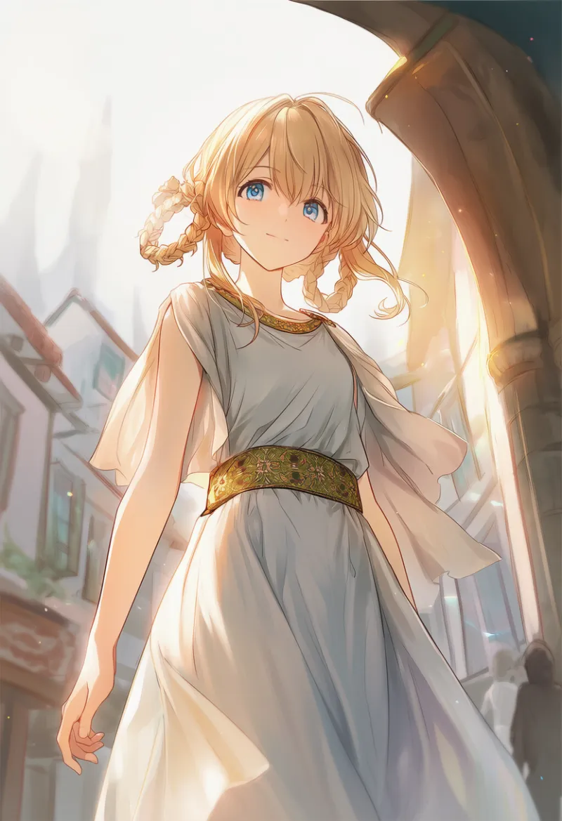 ドレープの古代ギリシャ・ローマ服のAIイラスト｜プロンプト紹介