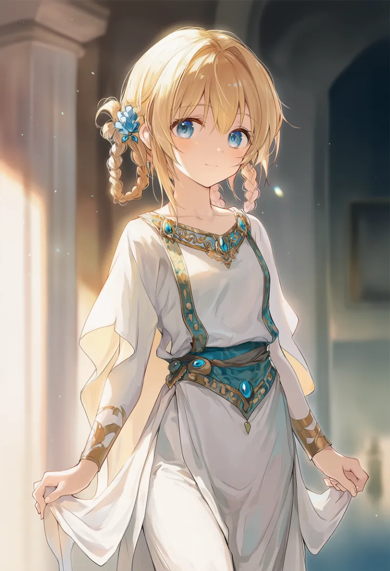 パンツスタイルの古代ギリシャ・ローマ服のAIイラスト｜プロンプト紹介