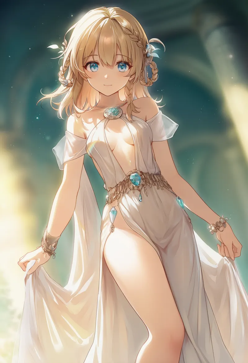 露出度の高い古代ギリシャ・ローマ服のAIイラスト｜プロンプト紹介