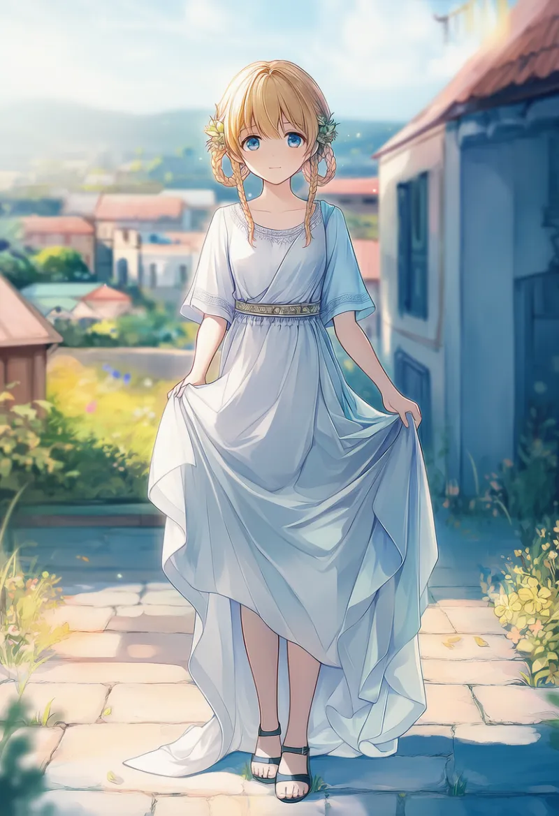 ギリシャの服のAIイラスト｜プロンプト紹介