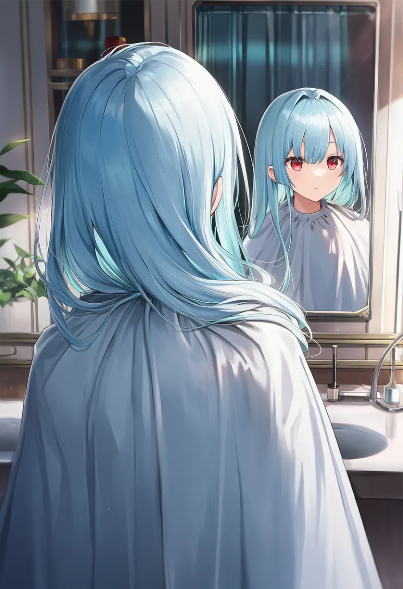 ヘアサロンの様子のAIイラストとプロンプト紹介