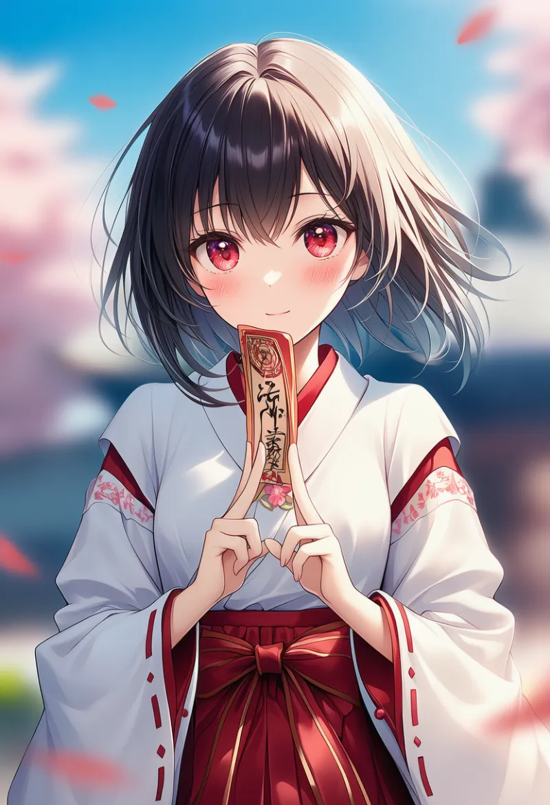 お札を持つ仕草のAIイラスト｜プロンプト紹介