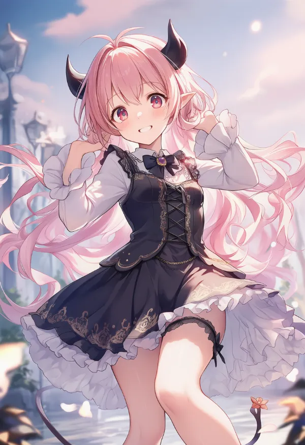 小悪魔の擬人化のAIイラスト|プロンプト紹介