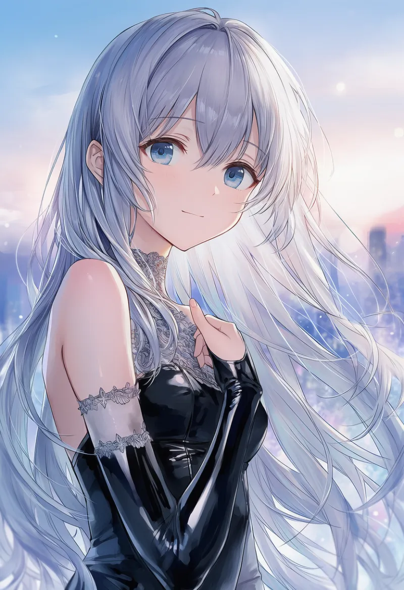 エナメル質のブライダルガントレットのプロンプト紹介|AIイラスト