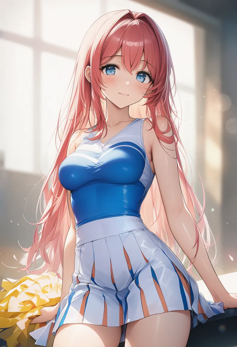 エナメル質のチアリーダーの服のプロンプト紹介|AIイラスト