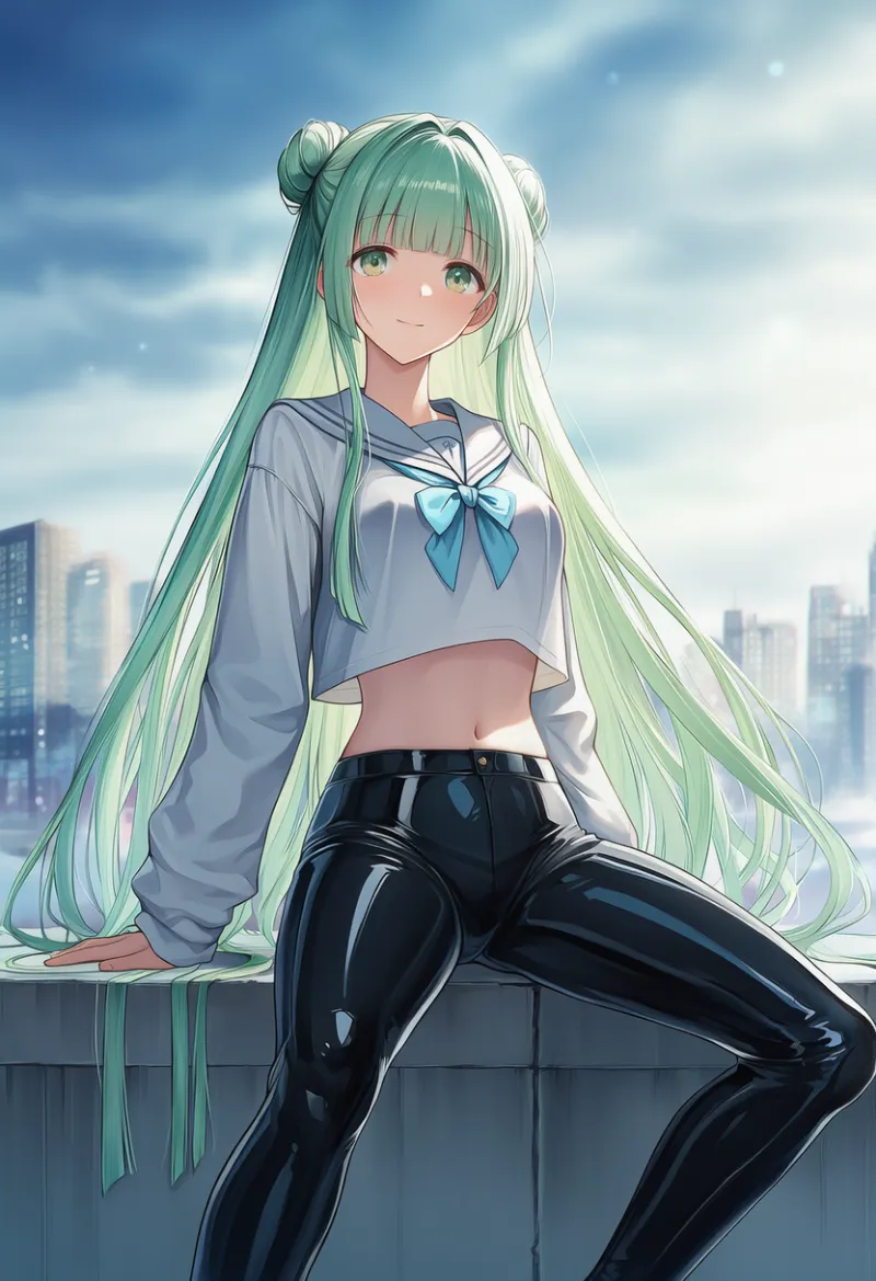 エナメル質のパンツ(ズボン)のプロンプト紹介|AIイラスト