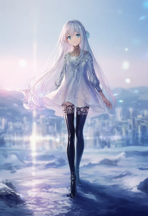 エナメル質のサイハイのプロンプト紹介|AIイラスト