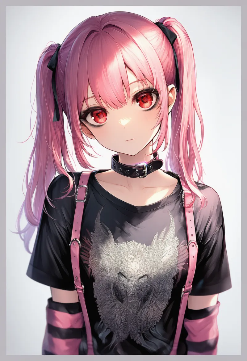 レザーのサスペンダーのAIイラスト|プロンプト紹介