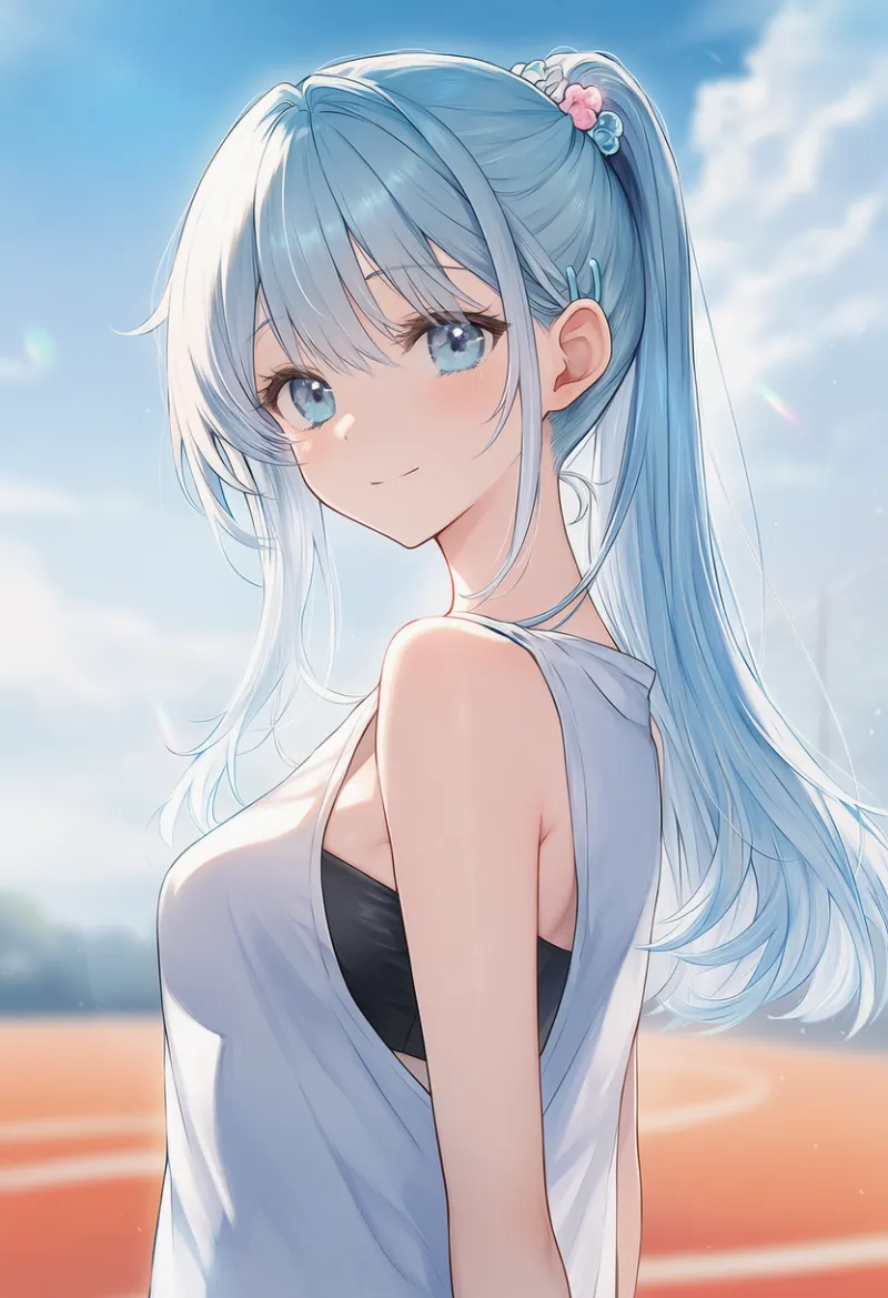 袖ぐりの隙間から肌が見える状態のAIイラストとプロンプト紹介