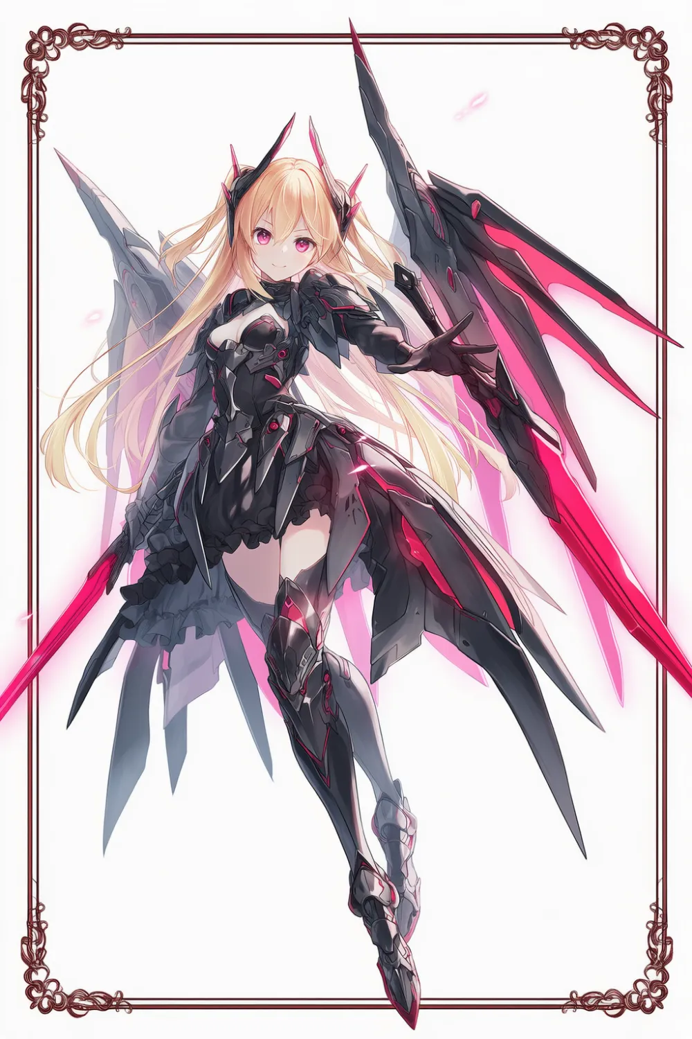 兵器・メカの擬人化のAIイラスト作例3(ヴァルキリー)