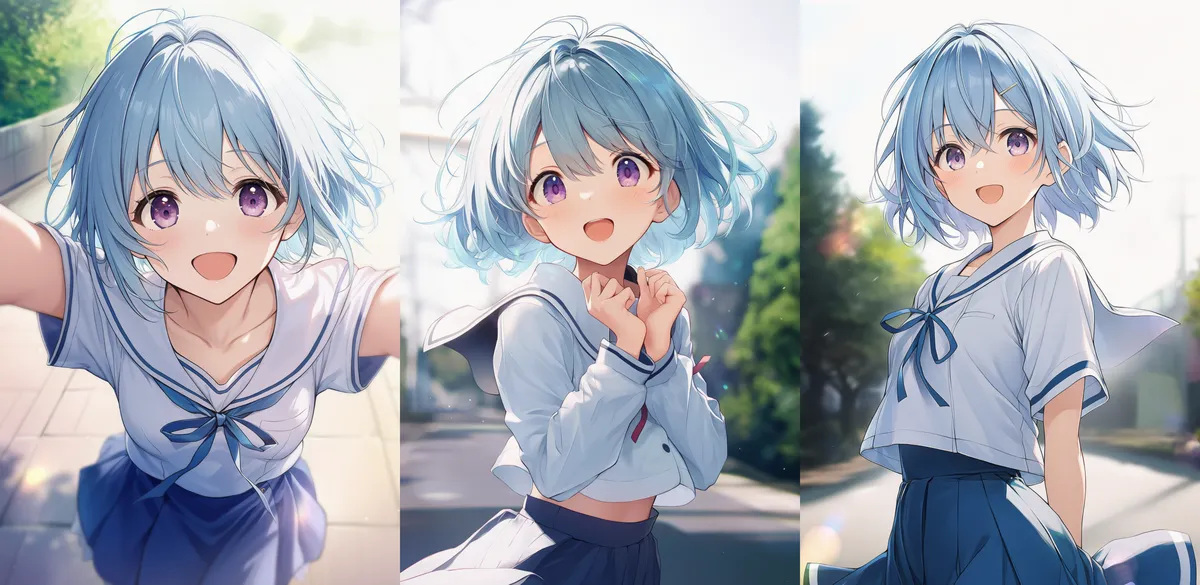 ジャンプが画像生成AIで上手く生成されない失敗例の作例イラスト