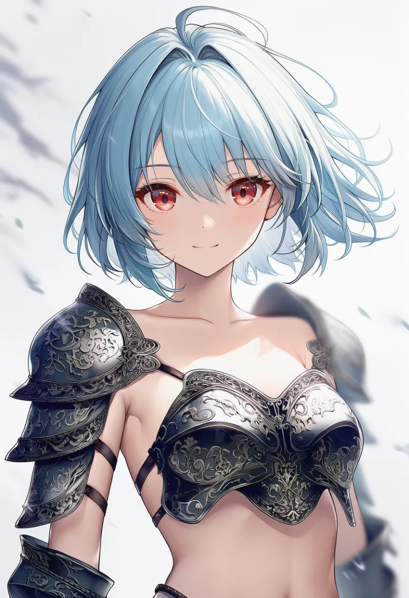 裸に鎧のAIイラスト｜プロンプト紹介