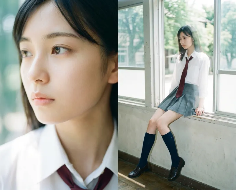 制服美女の作例-6｜Nano Banana Pro生成のAI美女