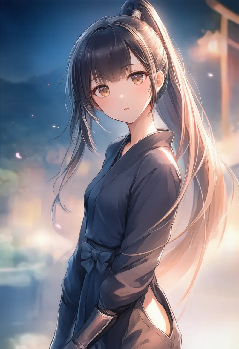 歴史的・古典的な忍者の基本プロンプト(traditional ninja)とAIイラスト作例