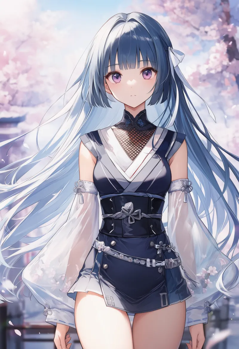 ミニスカの忍者のAIイラストとプロンプト紹介