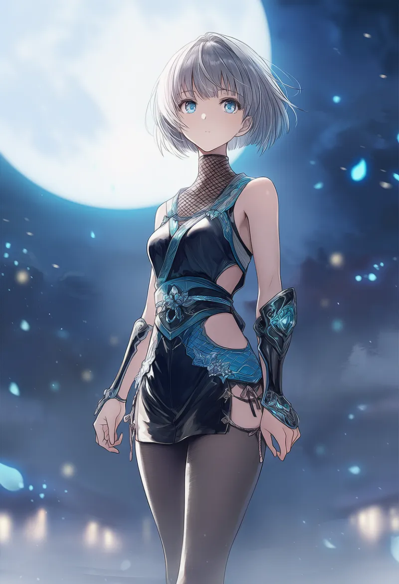 サイドをカットした忍者服のAIイラストとプロンプト紹介