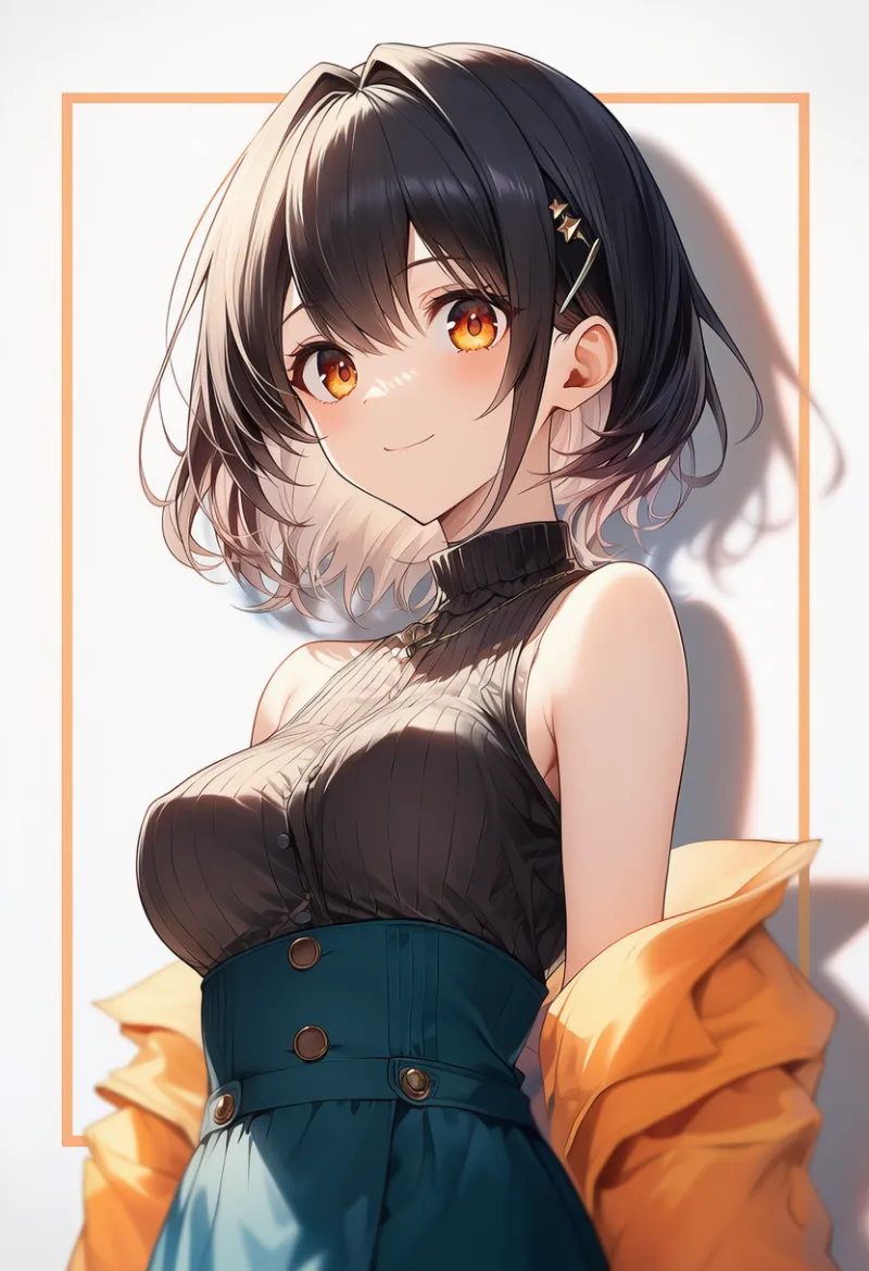 肩出しの服装：off shoulder（オフショル）のプロンプトとAIイラスト