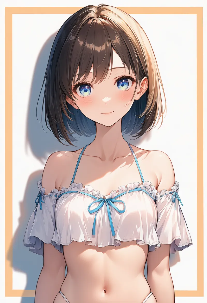 肩出しビキニのAIイラストとプロンプト紹介