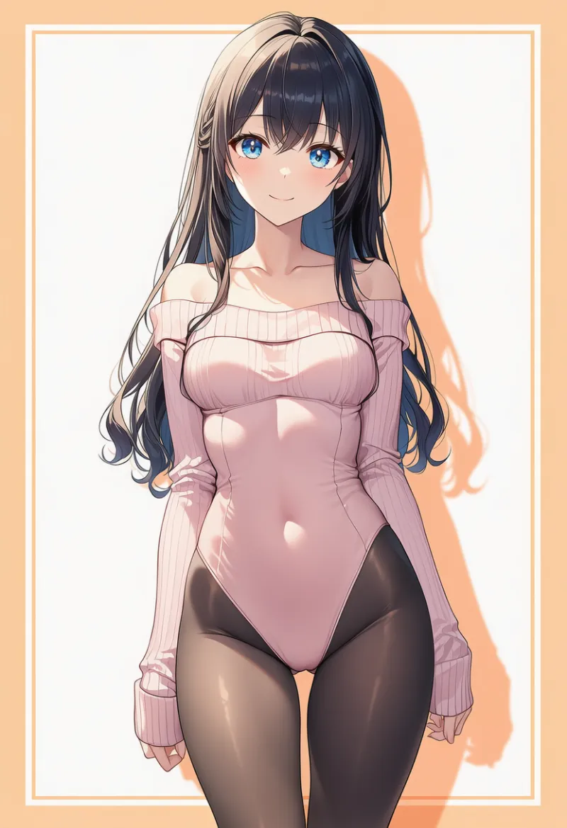 肩出しレオタードのAIイラストとプロンプト紹介