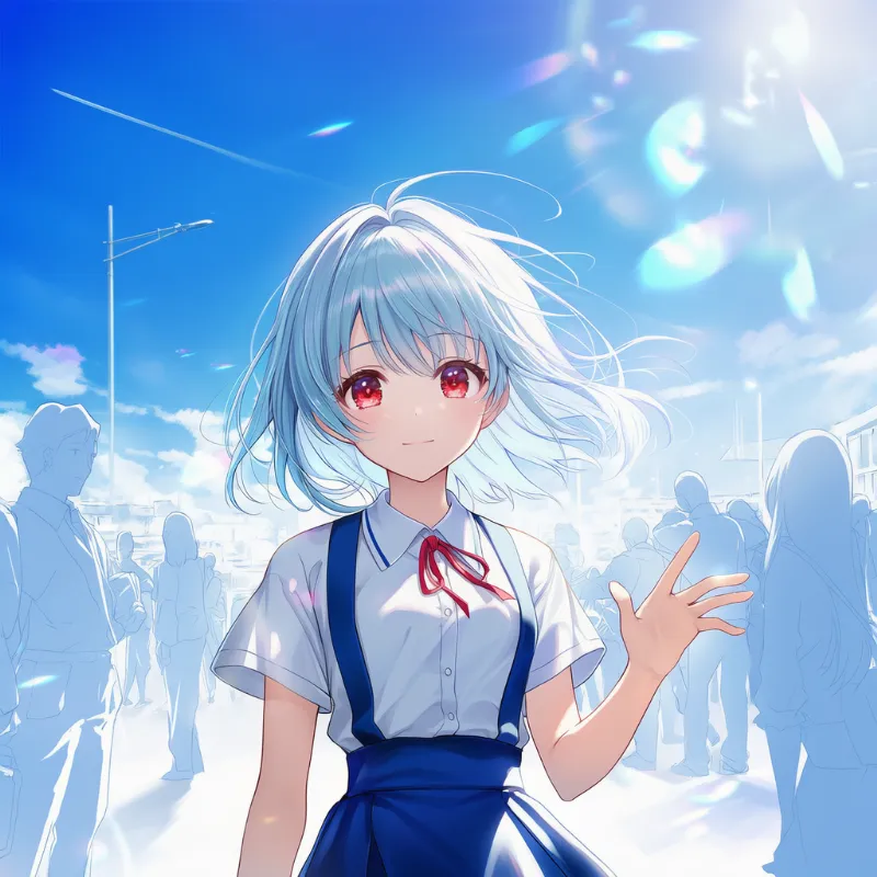 部分着色でキャラクターを浮き立たせるプロンプトとAIイラスト