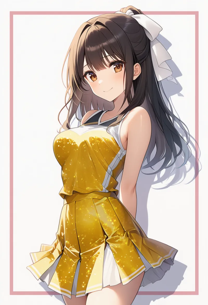 スパンコールのチアリーダーのAIイラスト｜プロンプト紹介