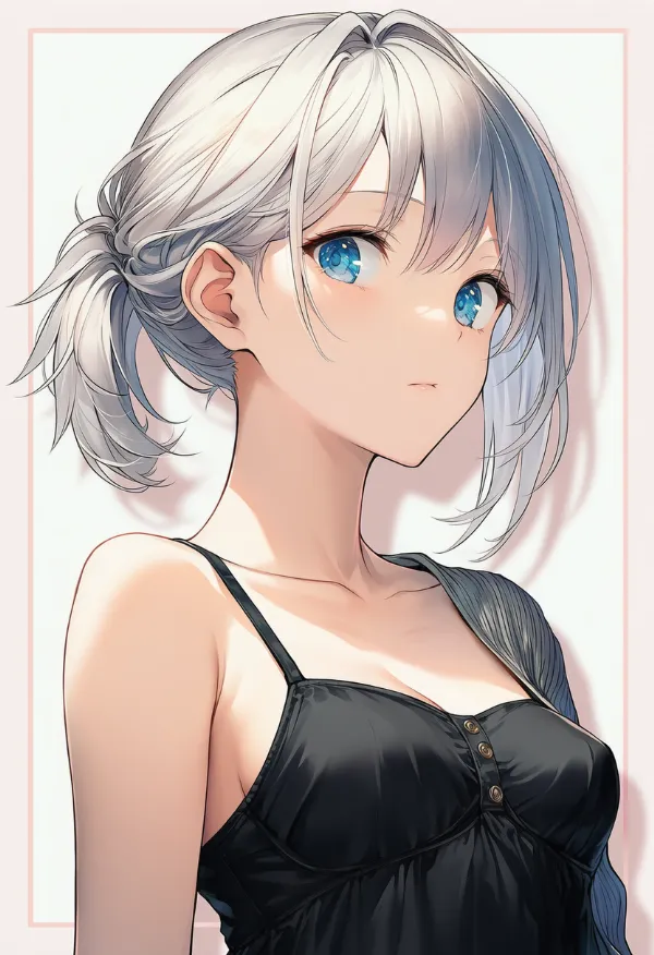 片方の肩が露出した状態のAIイラストとプロンプト紹介