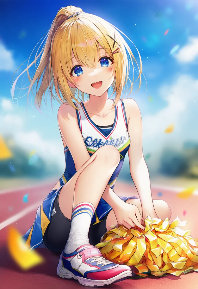 スニーカー（チアリーダー衣装用）のAIイラスト｜プロンプト紹介