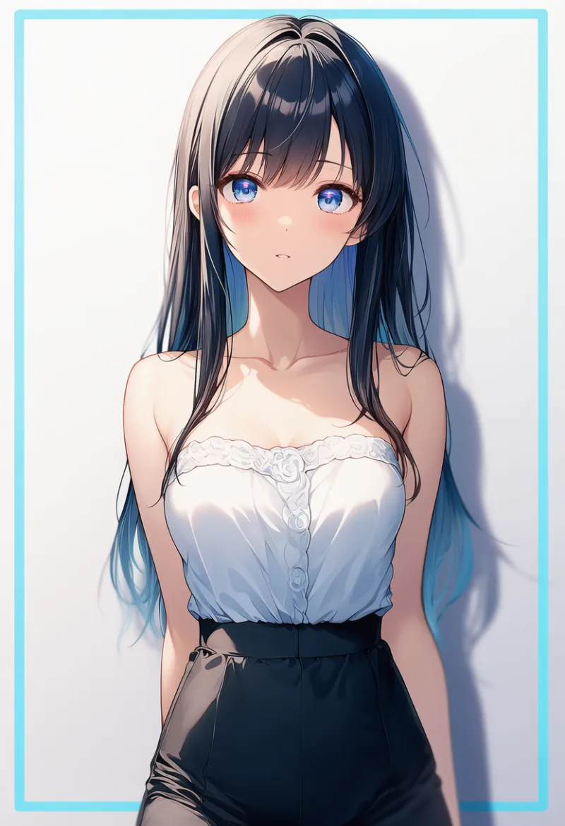 strapless（ストラップレス）のプロンプトとAIイラスト作例