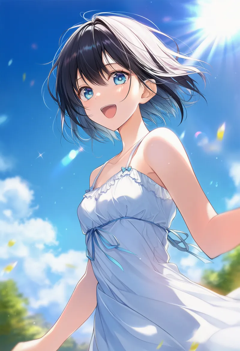 太陽の光を再現したAIイラスト｜プロンプト紹介