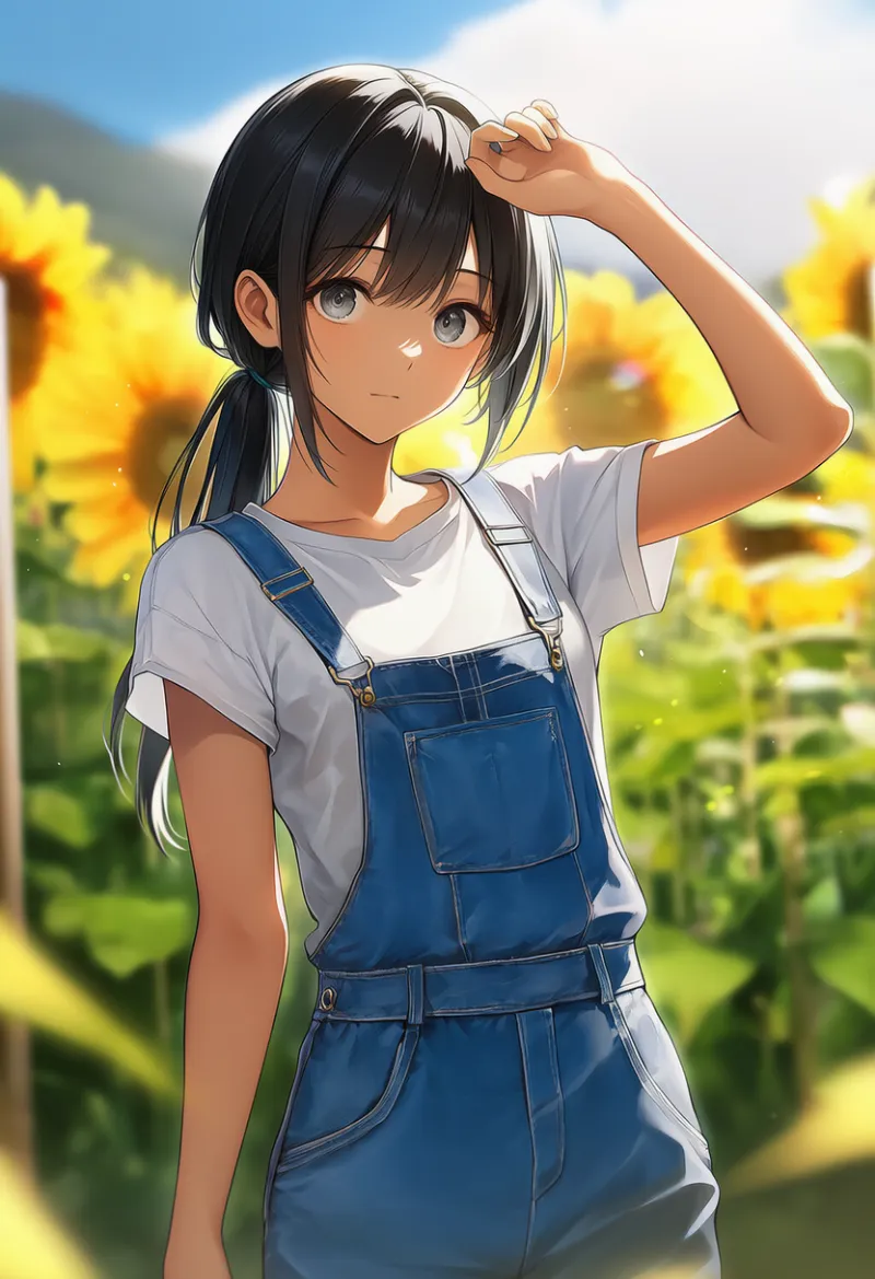 日焼けした肌を再現したAIイラスト｜プロンプト紹介