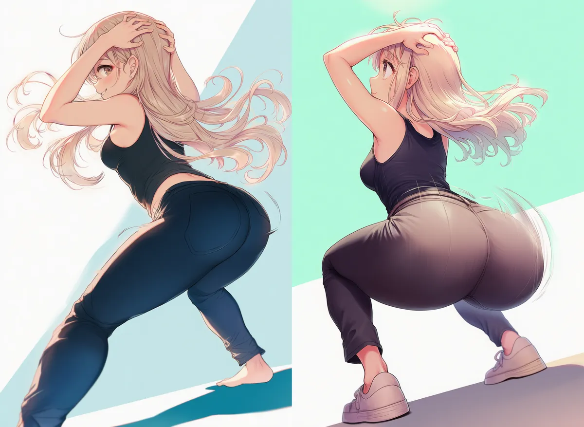 トゥワーク(腰振りダンス)プロンプトとAIイラスト