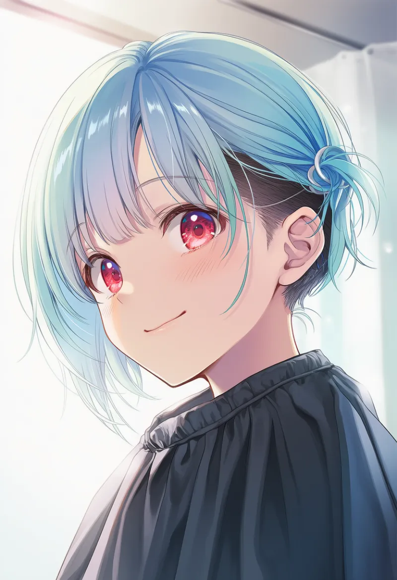 刈り上げ（散髪後の髪型）のAIイラストとプロンプト紹介