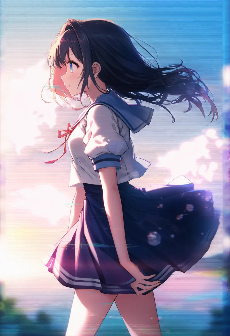 VHS風のノイズを再現したAIイラスト｜プロンプト紹介