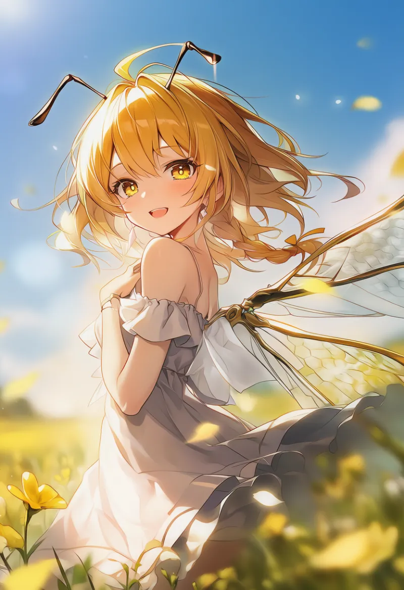 スズメバチの擬人化のAIイラスト|プロンプト紹介