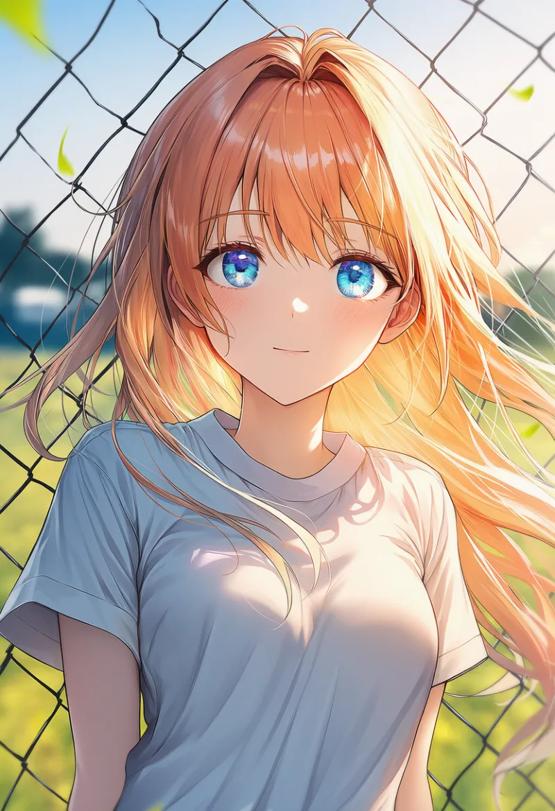 胸がピント張った状態のTシャツのAIイラスト｜プロンプト紹介