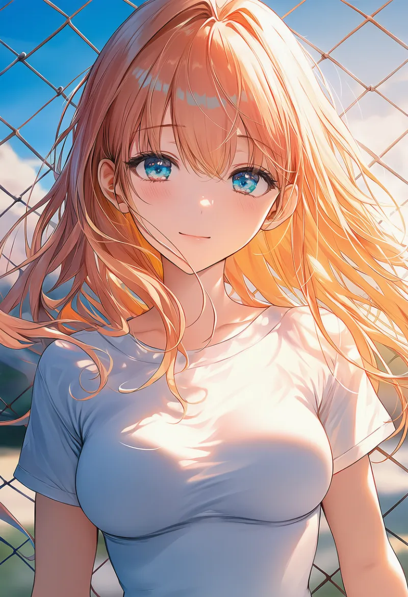 乳袋を強調したTシャツのAIイラスト｜プロンプト紹介