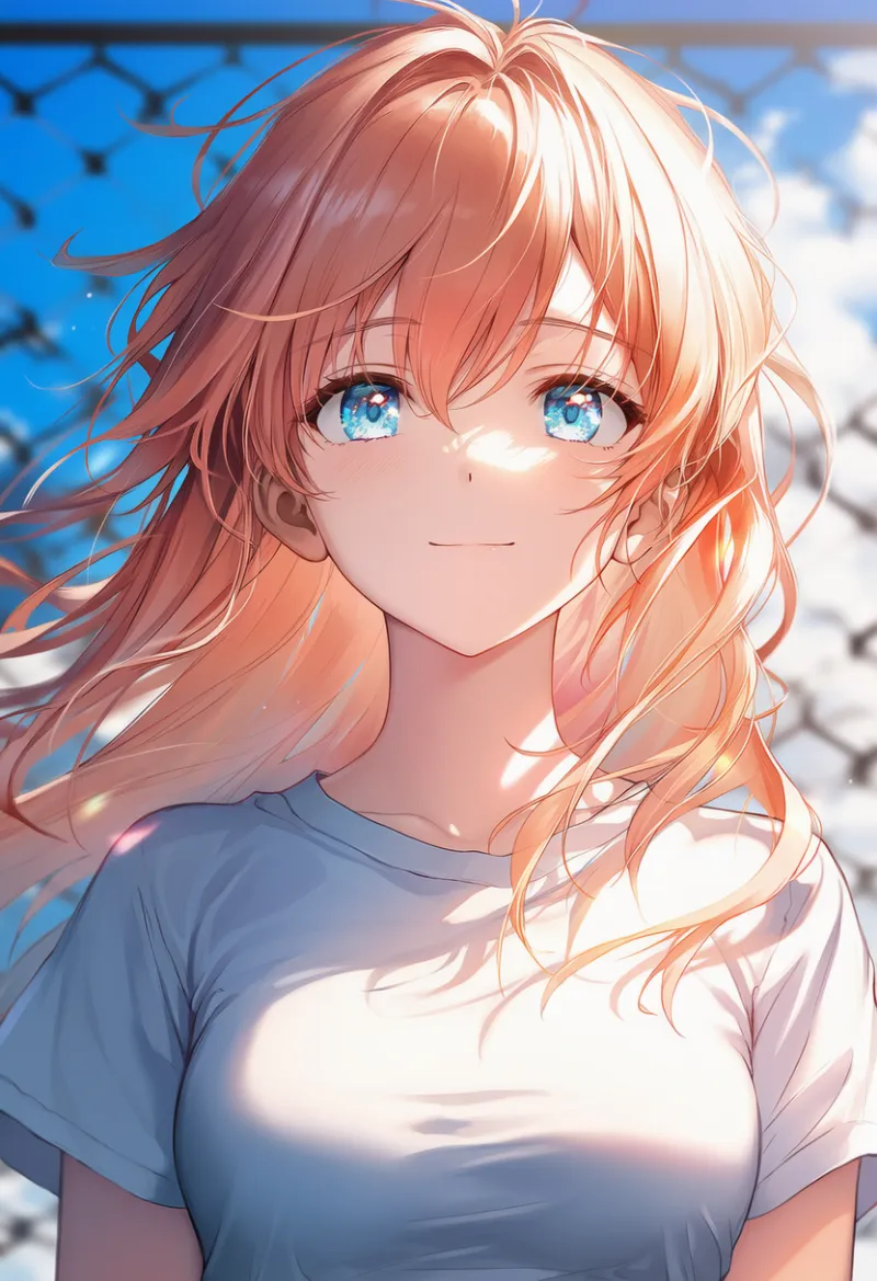 きつきつのTシャツ（布がピンと張ってる）のAIイラスト｜プロンプト紹介