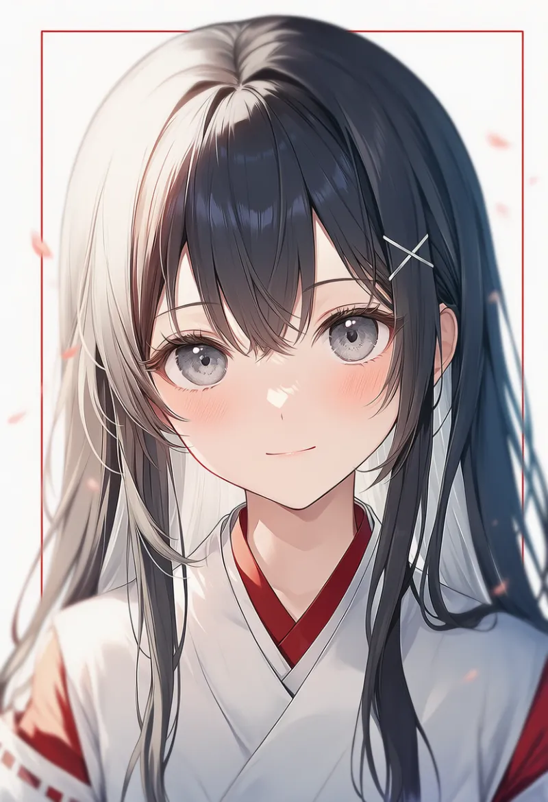 X字髪飾りのAIイラスト｜プロンプト紹介