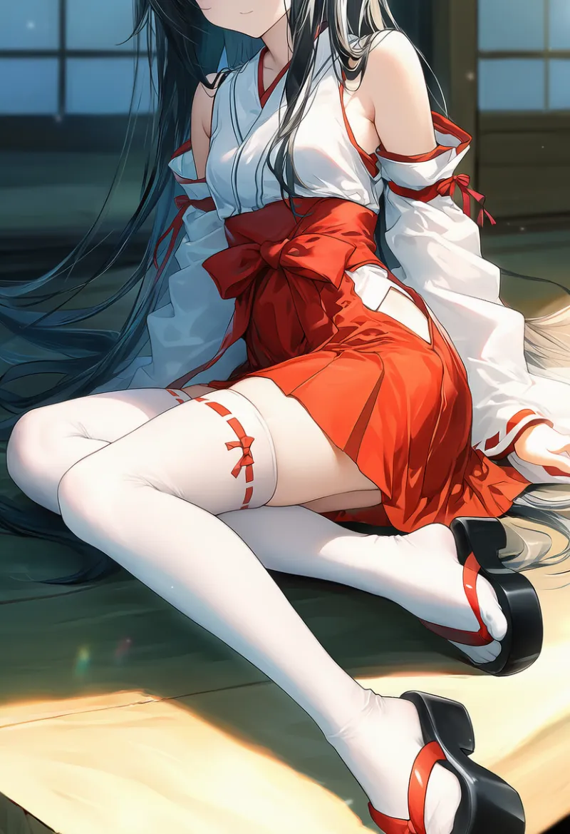 厚底の草履のAIイラスト｜プロンプト紹介