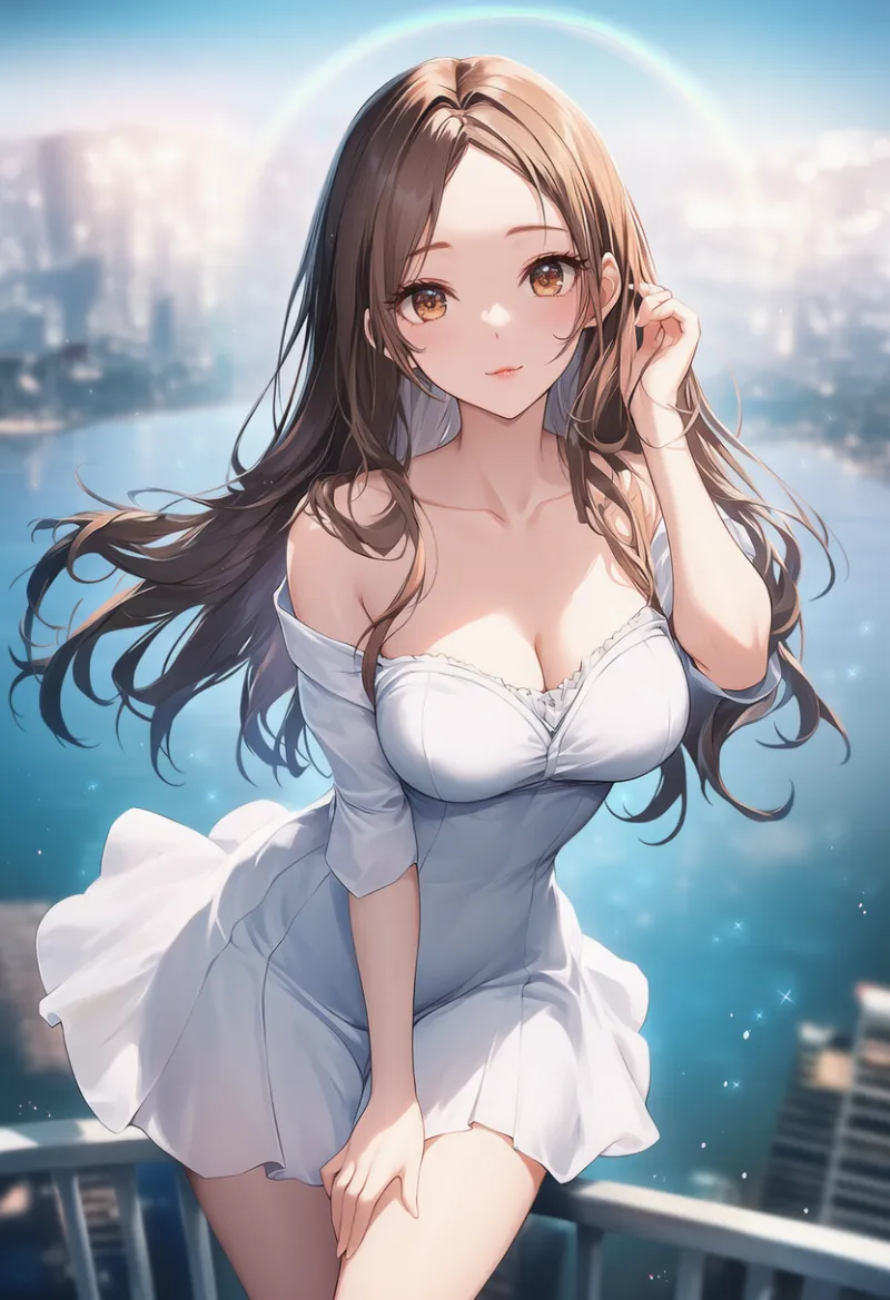 大人の女性の雰囲気を再現したAIイラストの作例-2