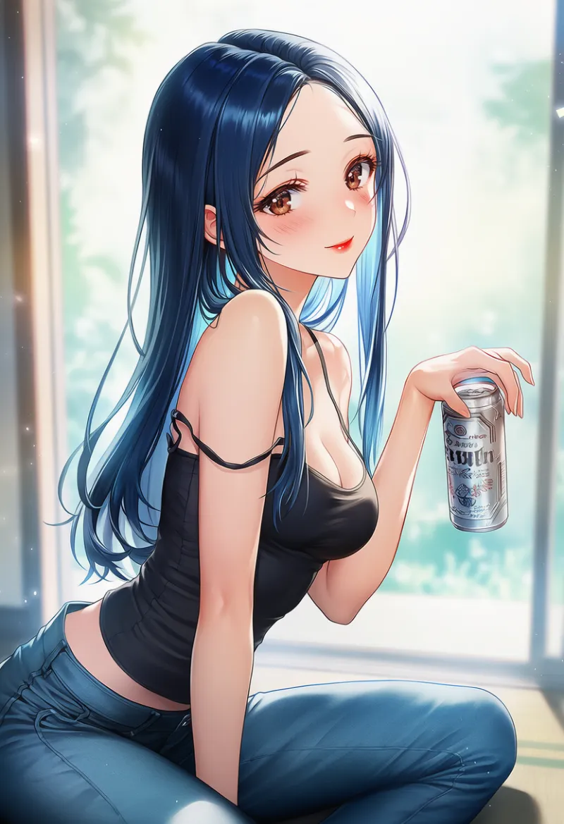 葛城ミサトタイプのプロンプト（私生活・プライベートな一面）｜大人の女性のAIイラスト作例