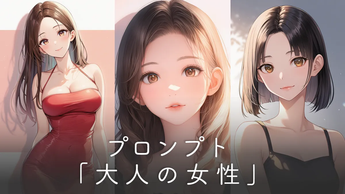 大人の女性のプロンプト集（顔立ち・服装・雰囲気）